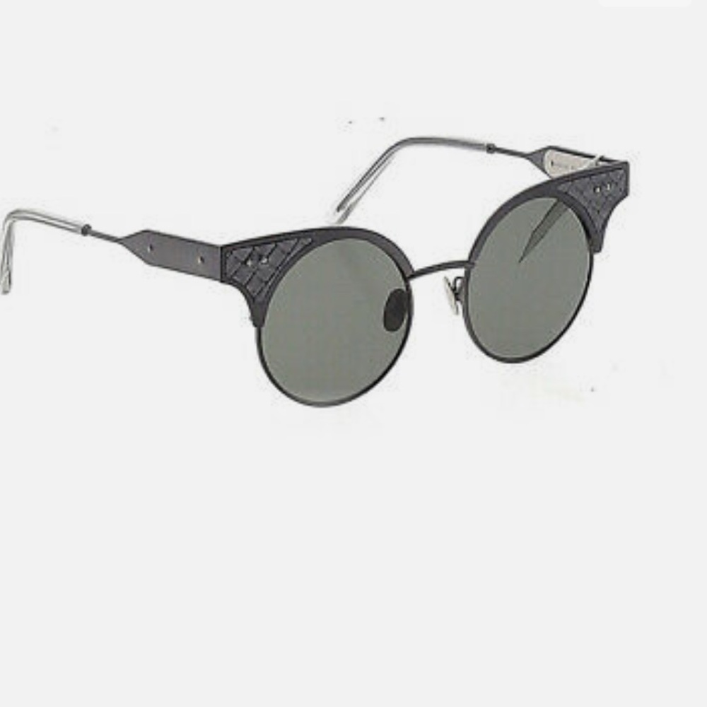 BOTTEGA VENETA Women’s Cat Eye SUNGLASSES Ruthenium Grey 40 MM BV0113S